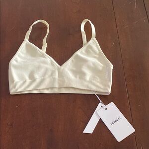 Seamless Cream Bralette by Secondleft